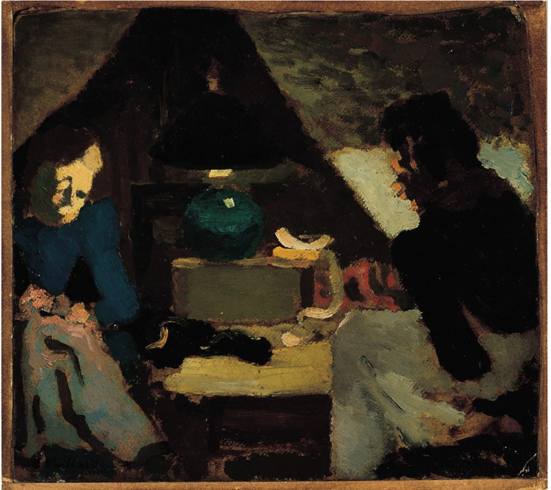 Jean Edouard Vuillard. Two dressmakers under the lamp