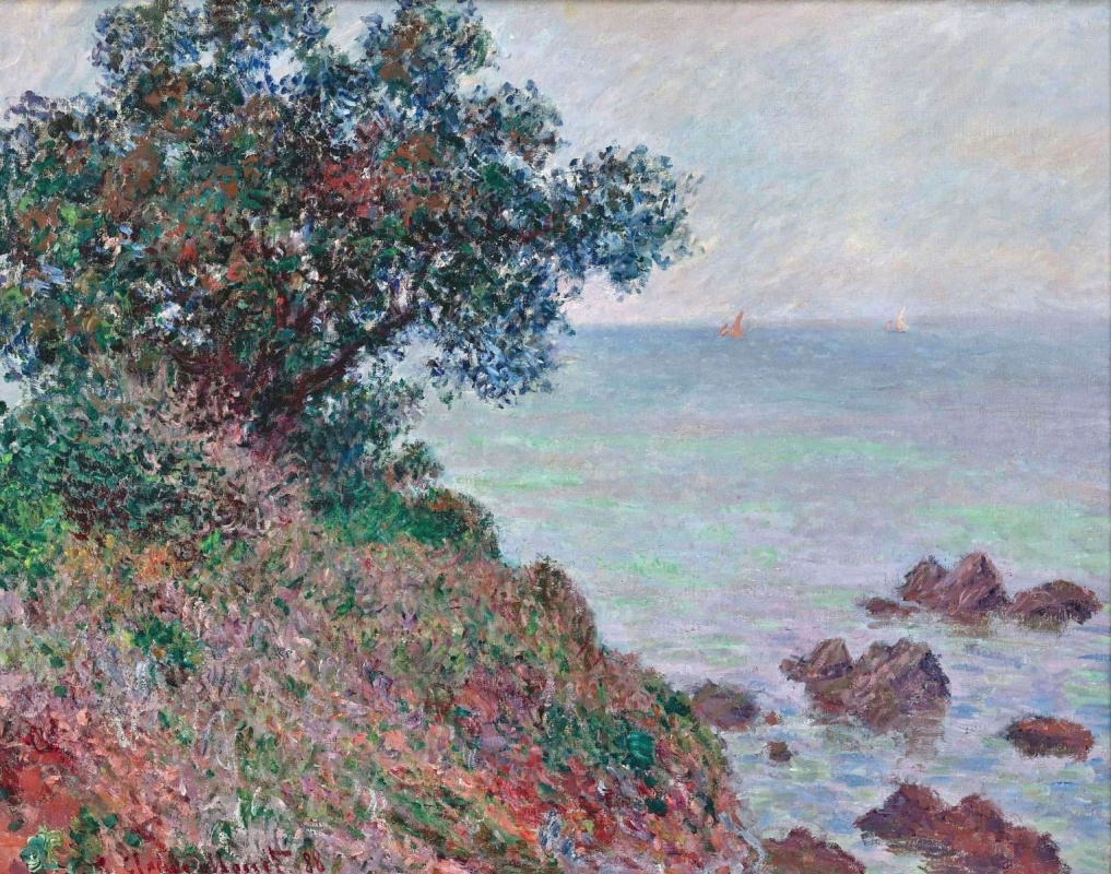 Claude Monet. The Mediterranean coast, a cloudy day, Antibes