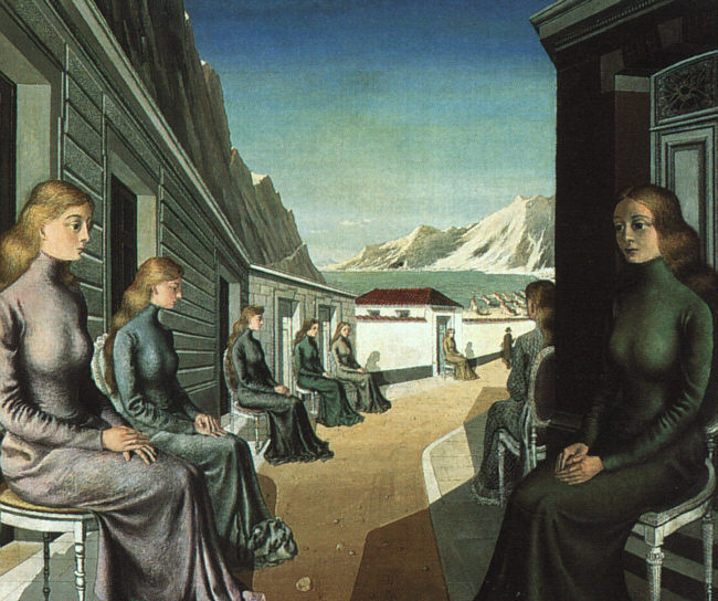 Paul Delvaux. Girls