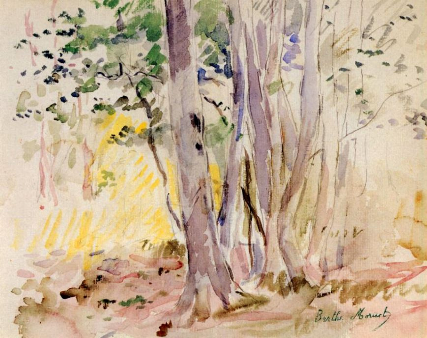 Berthe Morisot. The Bois de Boulogne