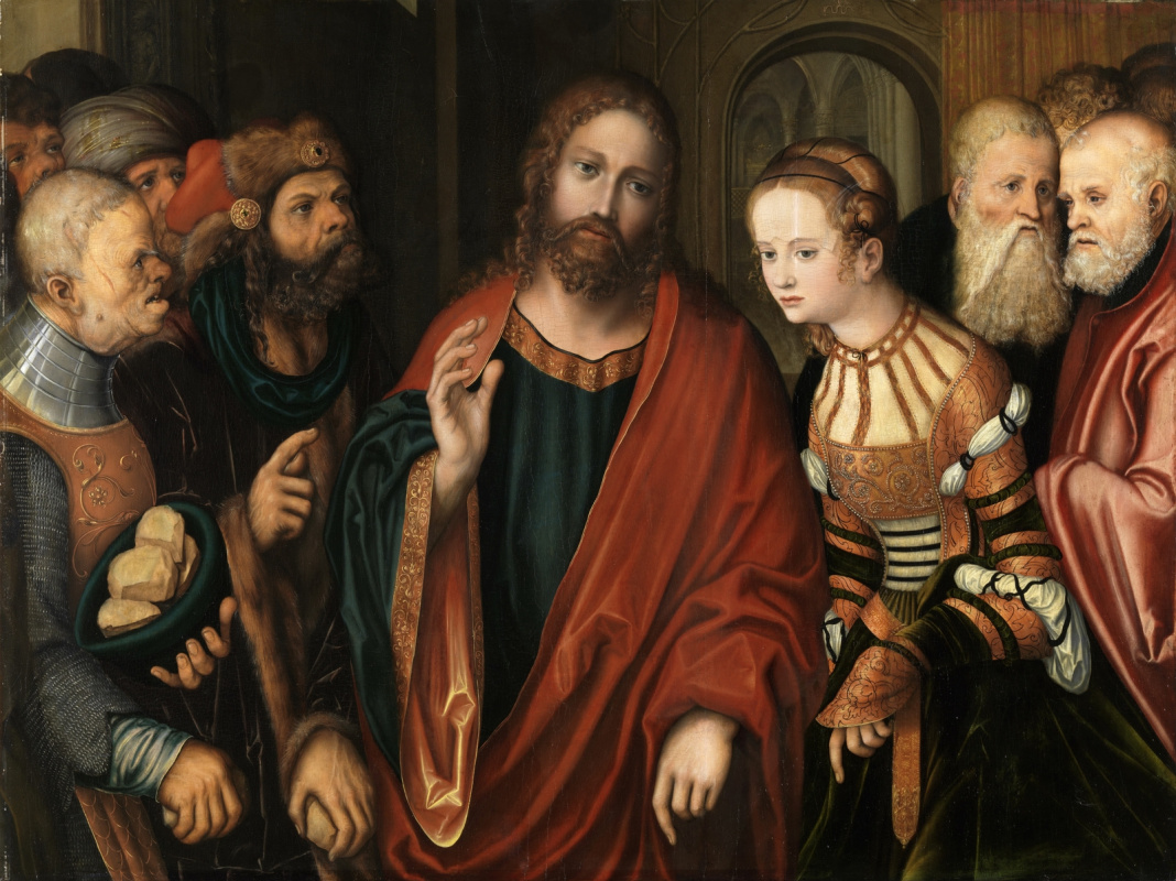 Lucas Cranach the Elder. Christ and the sinner