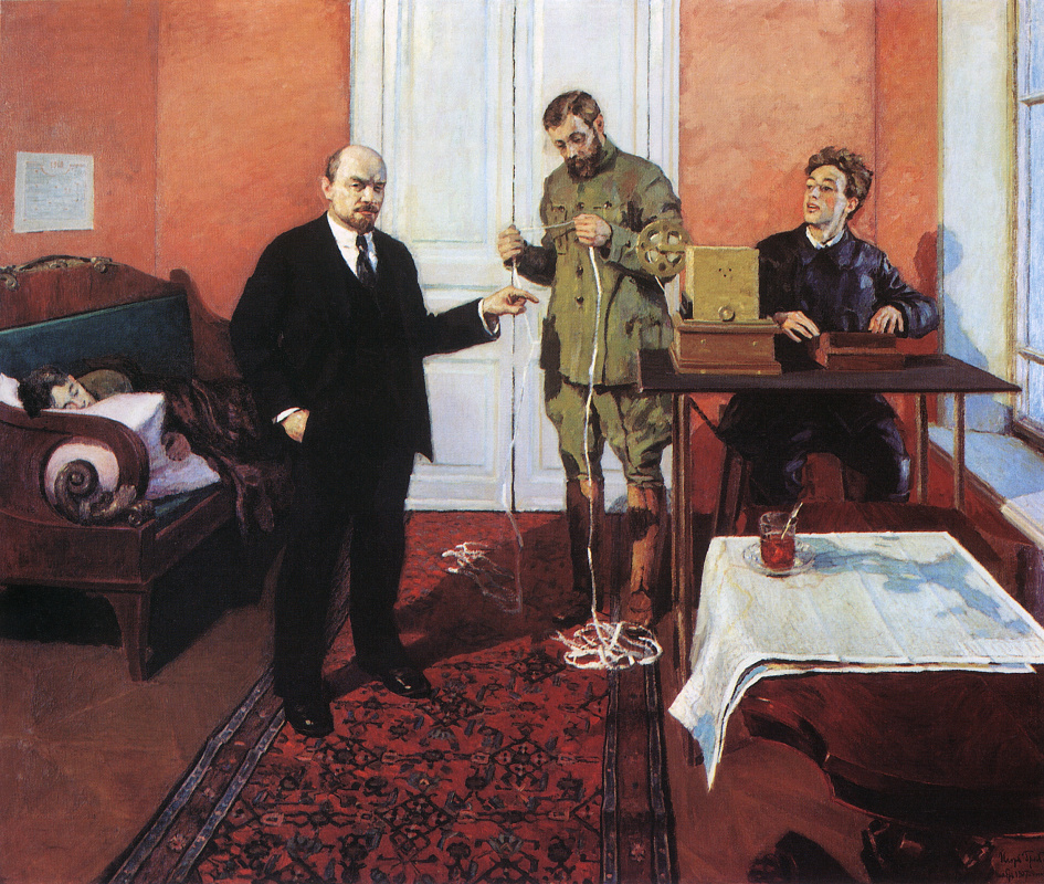 Igor Grabar. V. I. Lenin at the direct line