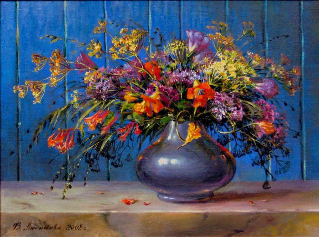 Veta Lyubimov. Country bouquet 40-50 x.m.