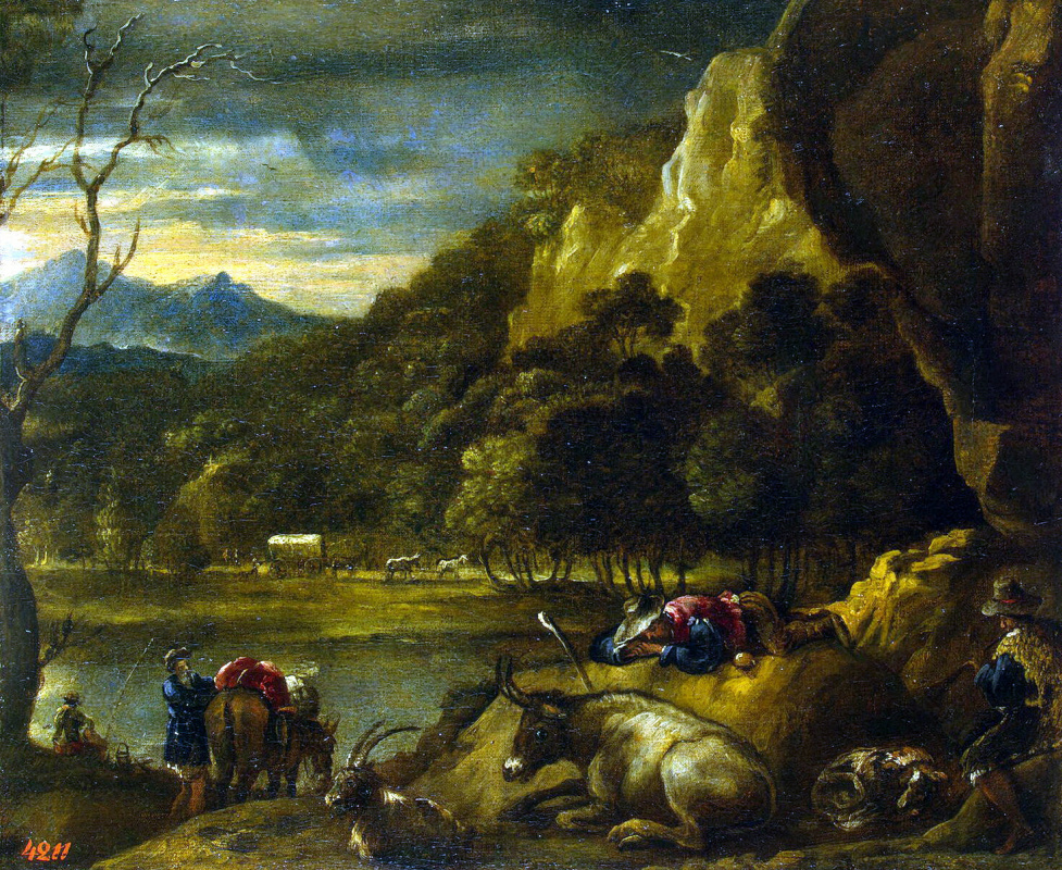 Antonio del Castillo. Mountain landscape