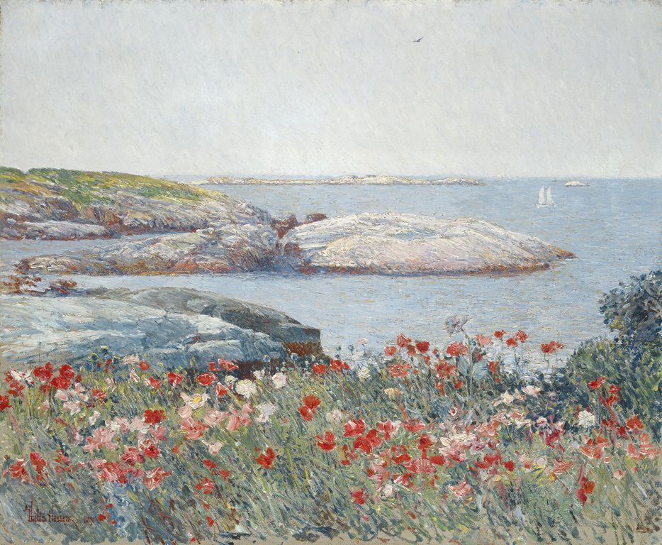 Childe Hassam. Poppies, island of shoals