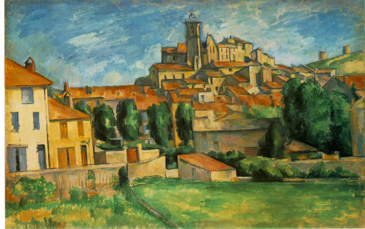 Paul Cezanne. Gardann，水平视图