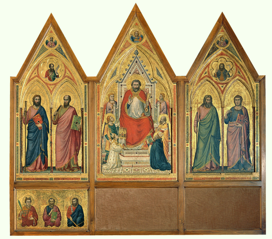 Giotto di Bondone. Triptychon Stefanesky. Rückseite