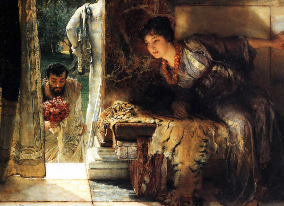 Lawrence Alma-Tadema. Welcome Footsteps