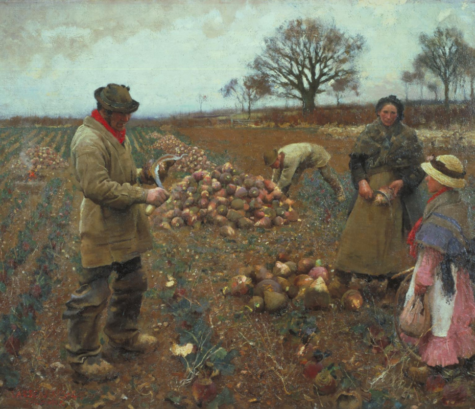 George Clausen. Lavoro invernale