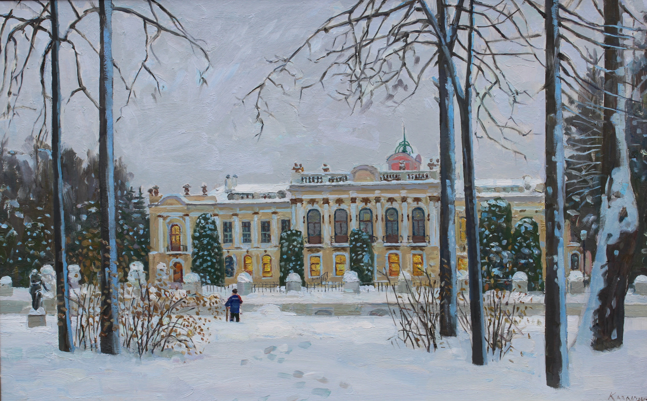 Eugene Alexandrovich Kazantsev. Winter in Timiryazevsky Park.