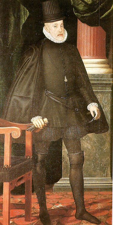 Juan Pantoja de la Cruz. Portrait of Philip II in old age