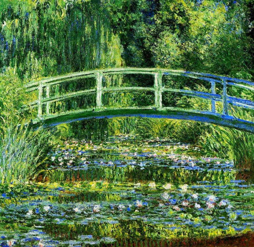 Claude Monet. The Japanese bridge (the water Lilly Pond)