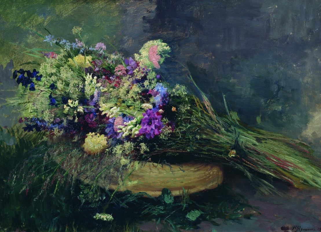 Nikolay Aleksandrovich Yaroshenko. Fiori selvatici 1889