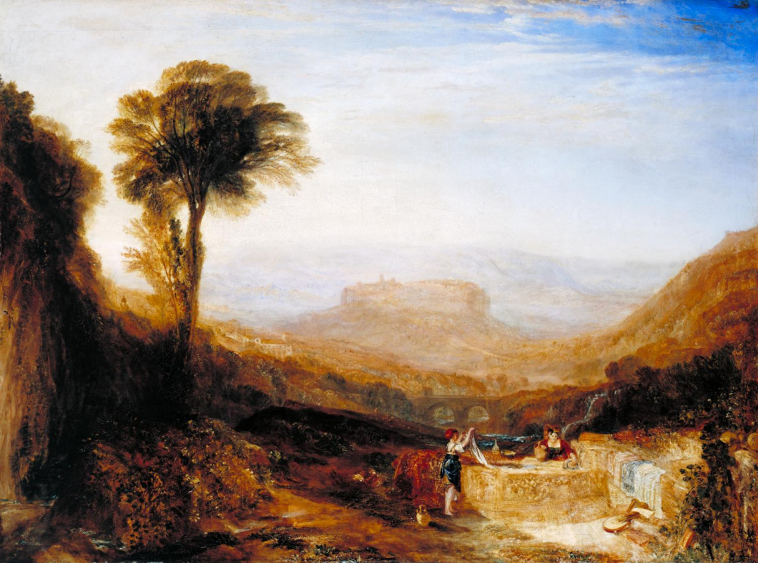 Joseph Mallord William Turner. View of Orvieto, in Rome