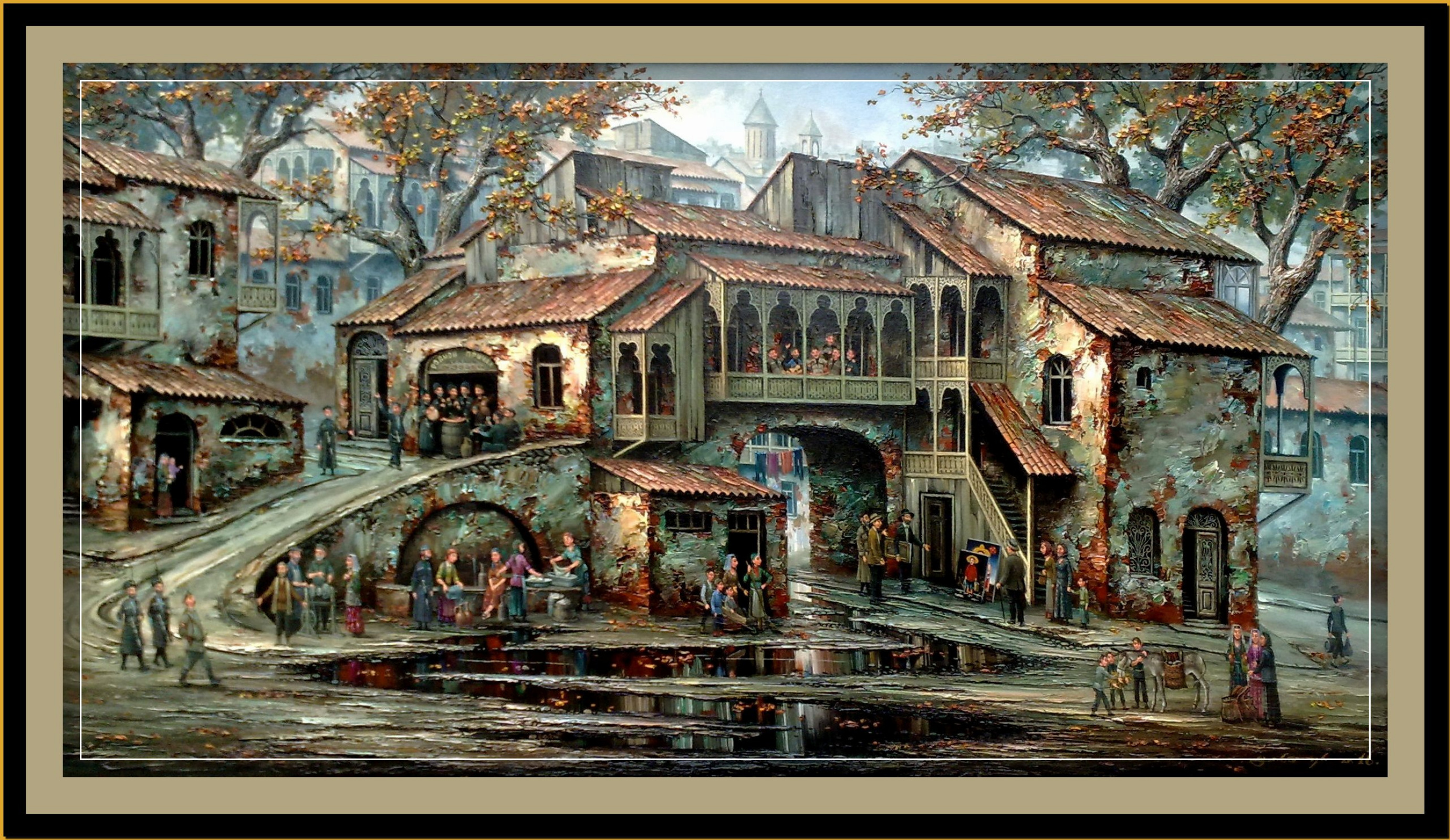Old Tbilisi, 120×65 cm by Gela Alekseevich Inauri: History