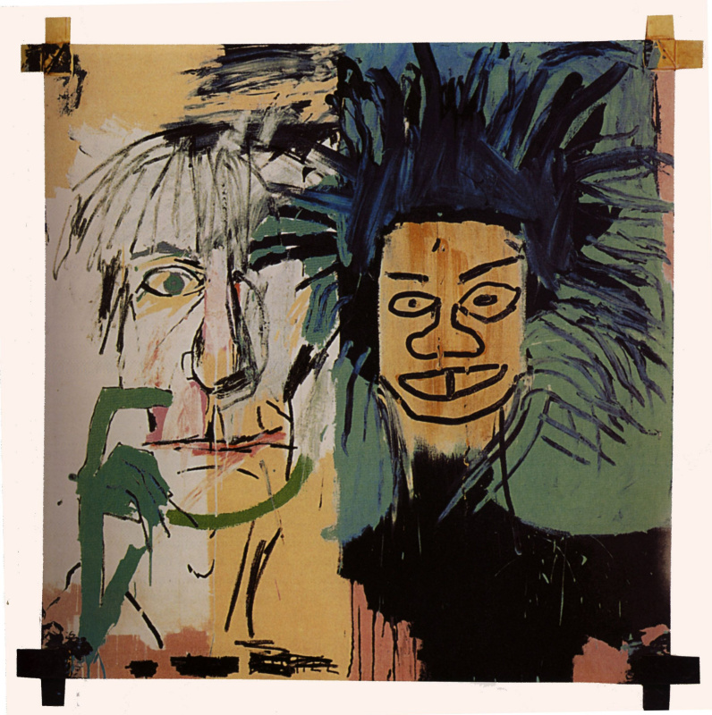 Jean-Michel Basquiat. 两个脑袋