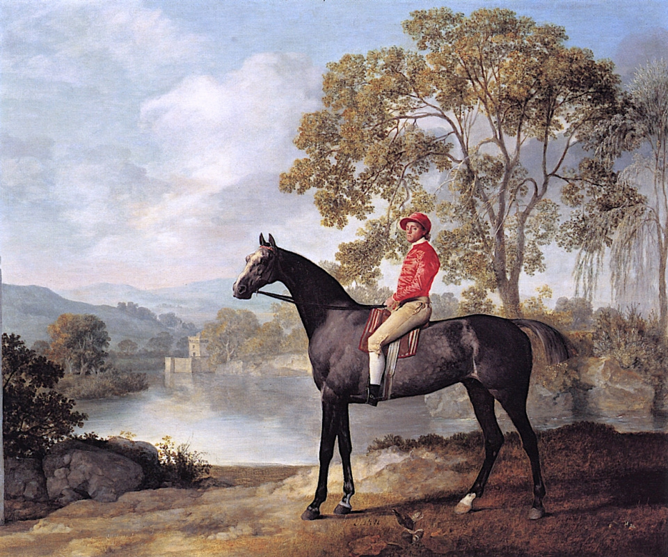 George Stubbs. Euston horse with jockey