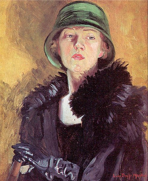 Lucy Drake Marlowe. The woman in the green hat