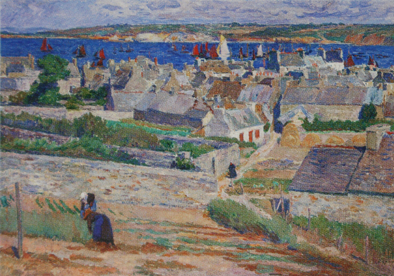 Osip Emmanuilovich (Joseph) Braz. View of the port city. Mid 1910s