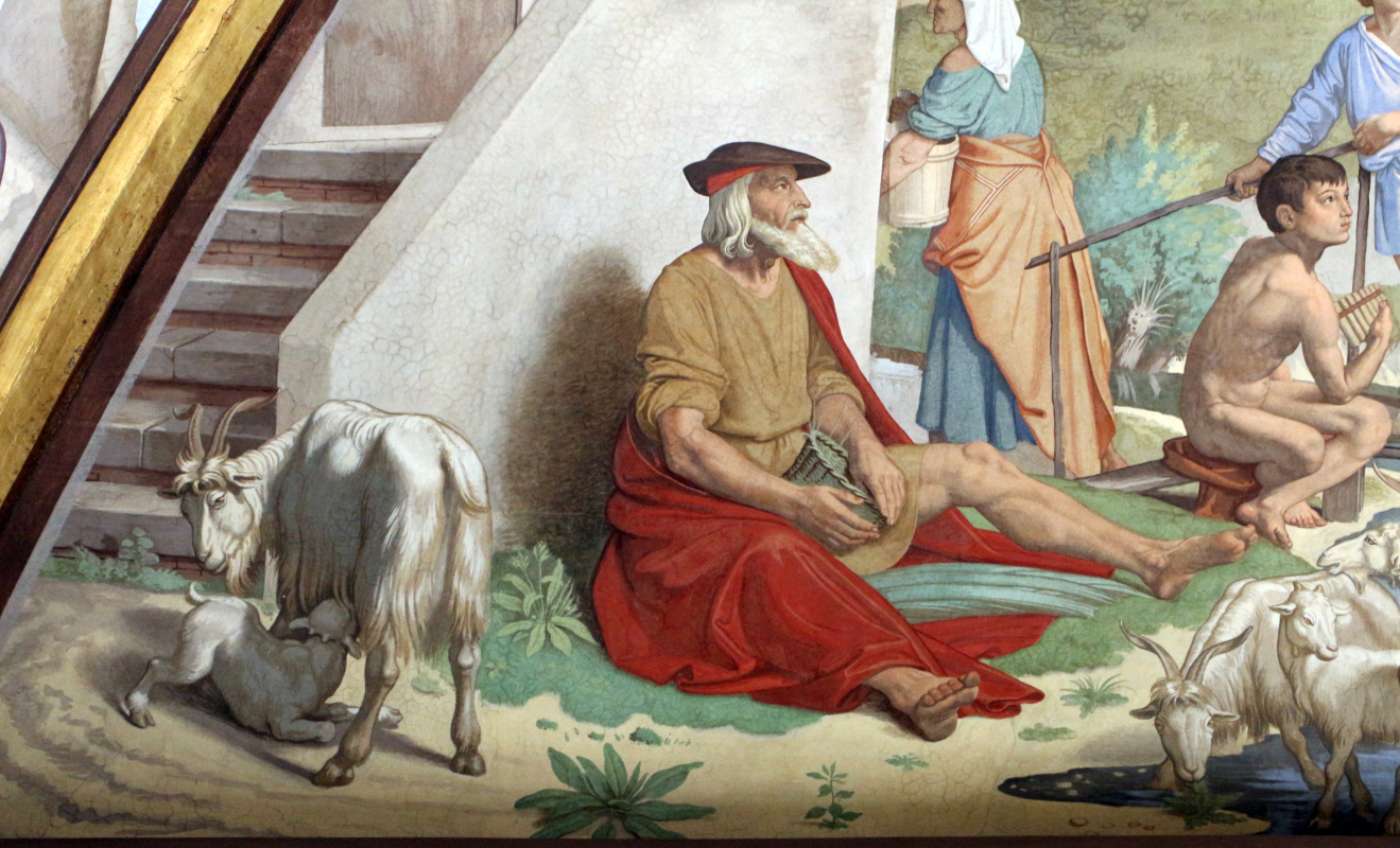 The frescoes of the villa Massimo, Tasso Hall: Herminia with the shepherds