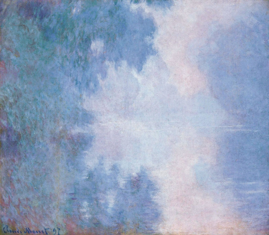Claude Monet. Morning on the Seine. Fog