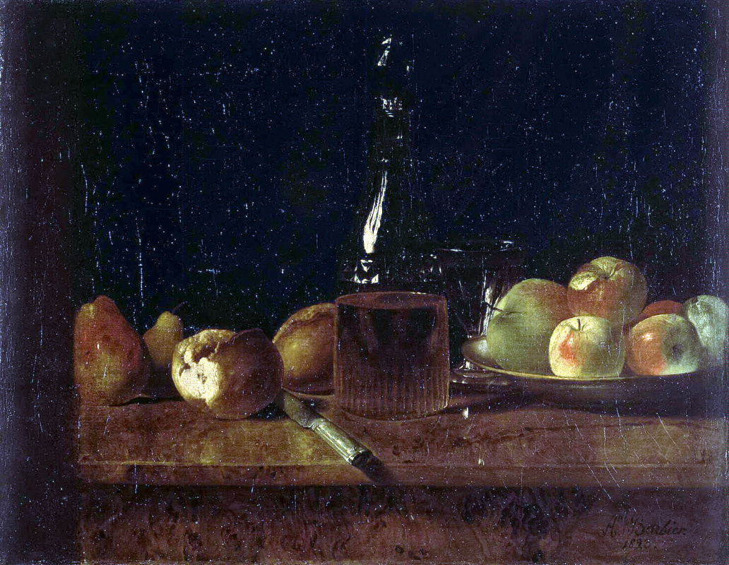 Albert Barbier. Still life with apples