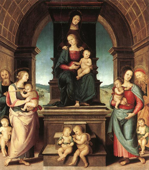 Pietro Perugino. The Family Of The Madonna