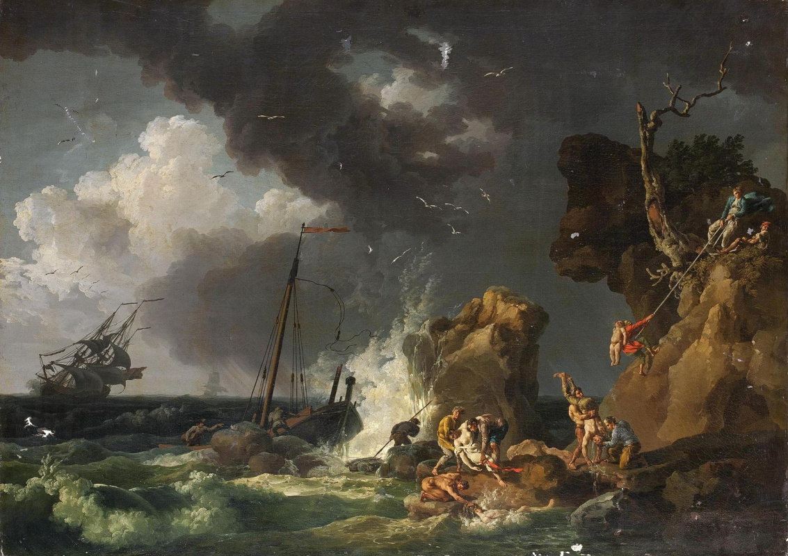 Pierre-Jacques Woller. Shipwrecked. 1767
