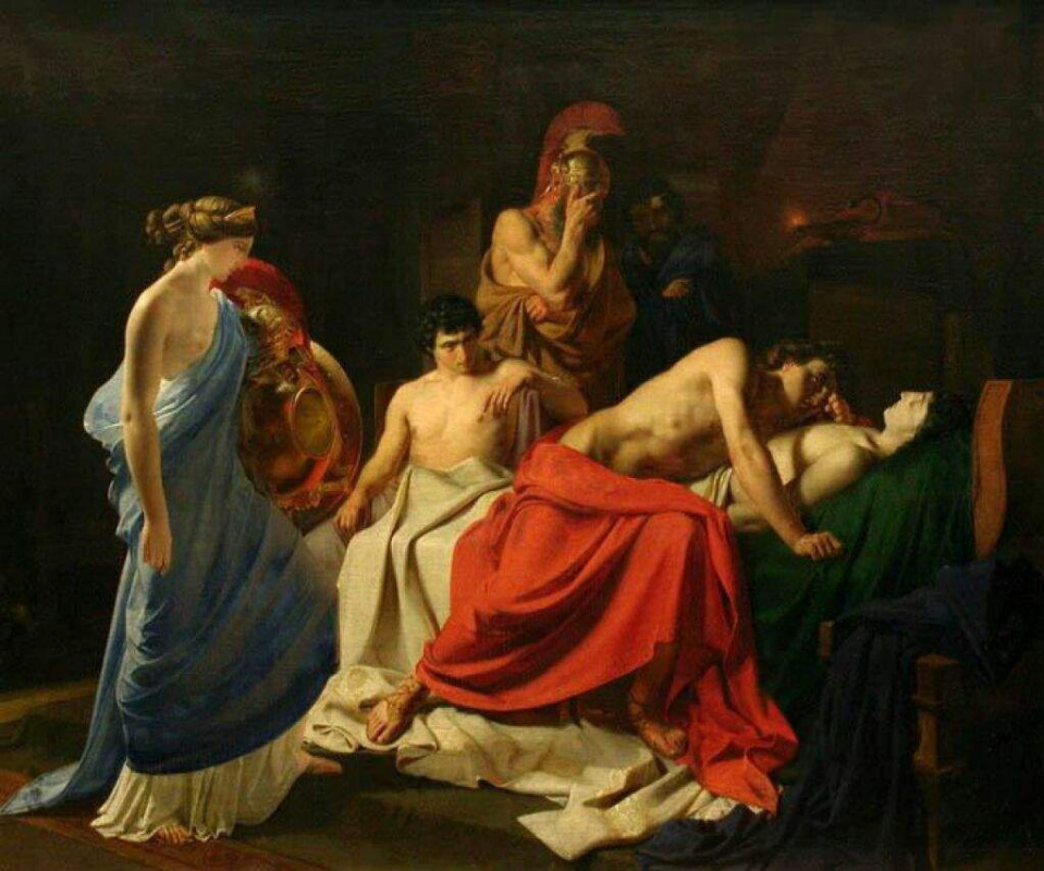 Nikolai Nikolaevich Ge. Achilles, Patroclus oplachivali