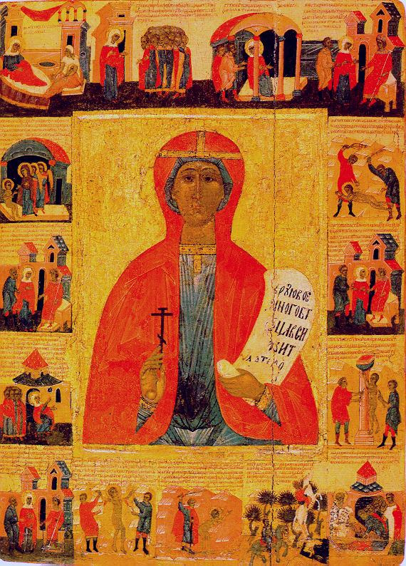Icon Painting. Paraskeva Pyatnitsa