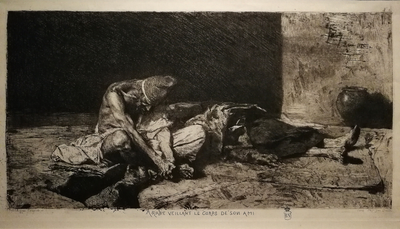 Mariano Fortuny y Marsal. The Arab, covered the body of his dead friend