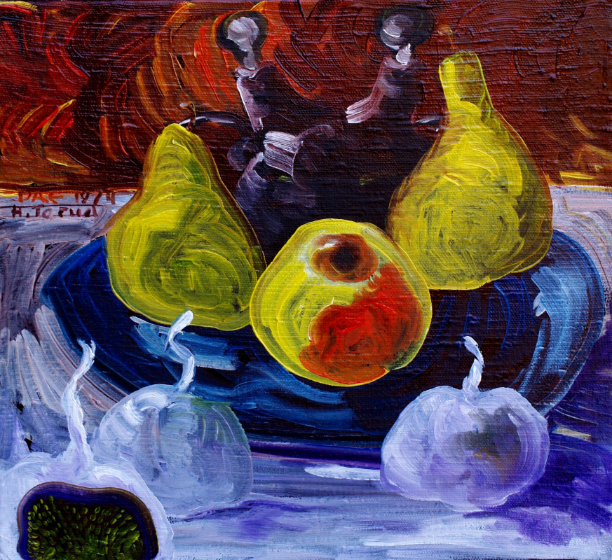 Alexander ocre Kandinsky-DAE. Fruta en la mesa