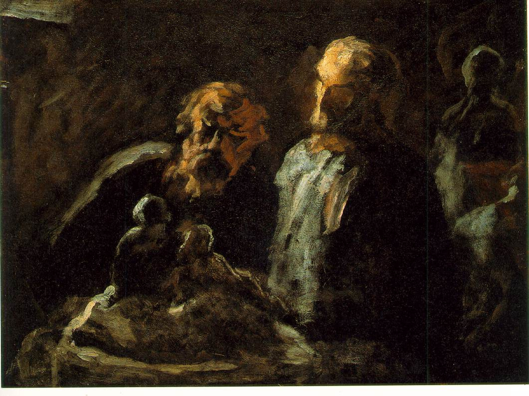 Honore Daumier. Two of the sculptor