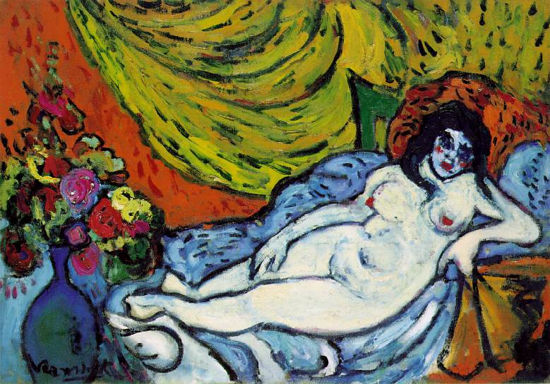 Maurice de Vlaminck. Nude on a sofa