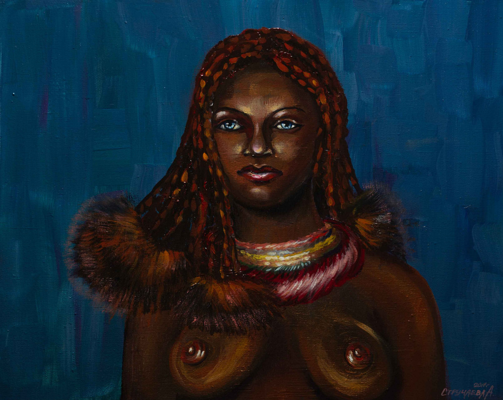 Alla Struchayeva. The painting "Bushman"