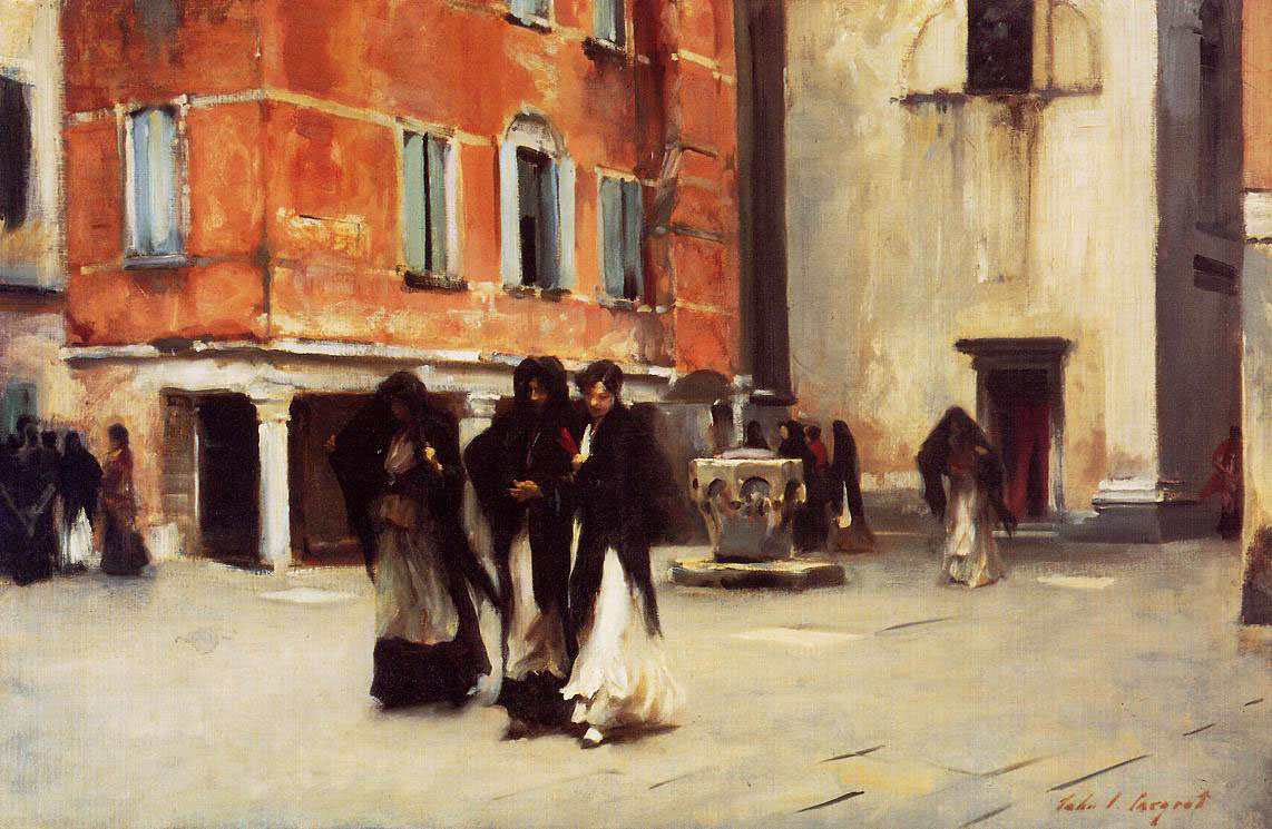 John Singer Sargent. Leaving Church Campo San Canciano. Venice