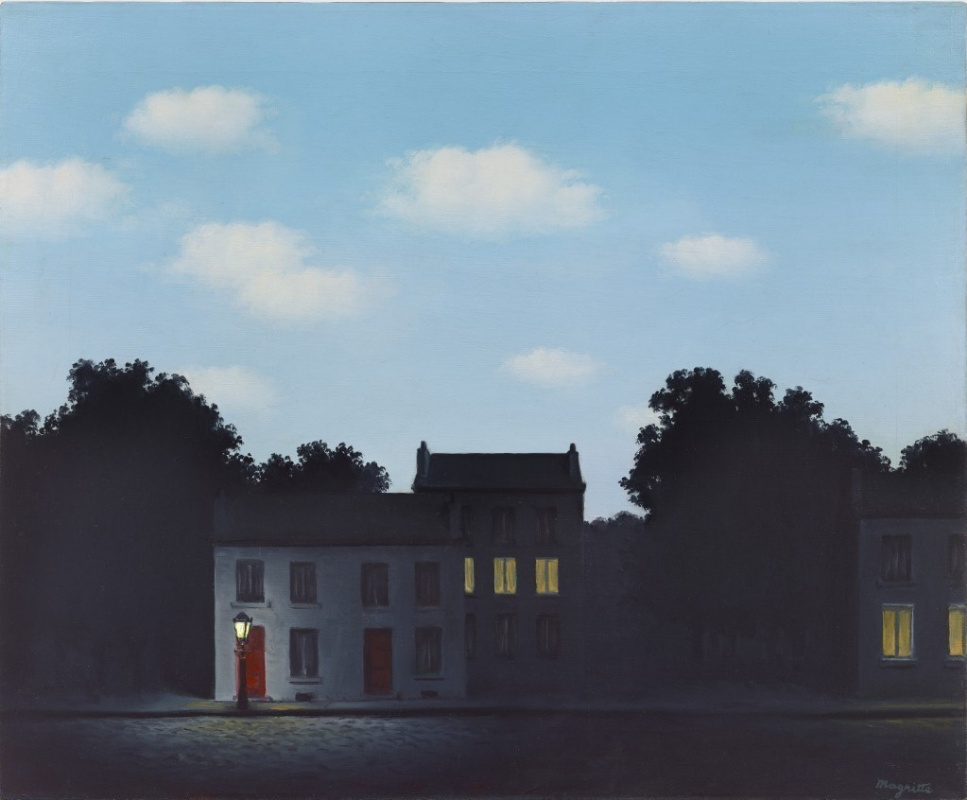 Rene Magritte. Reich des Lichts (erstes in der Serie)