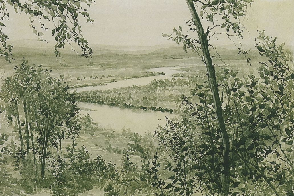 Georgiy Semenovich Vereisky. The floodplain of the river