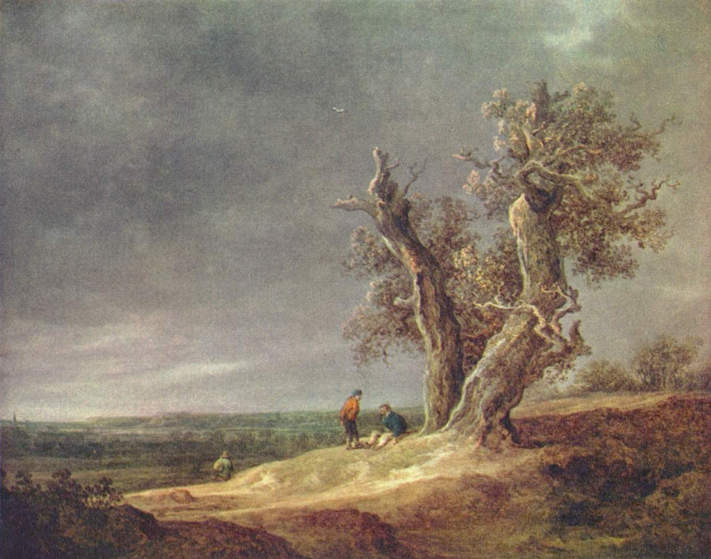 Jan van Goyen. Landscape with two oaks