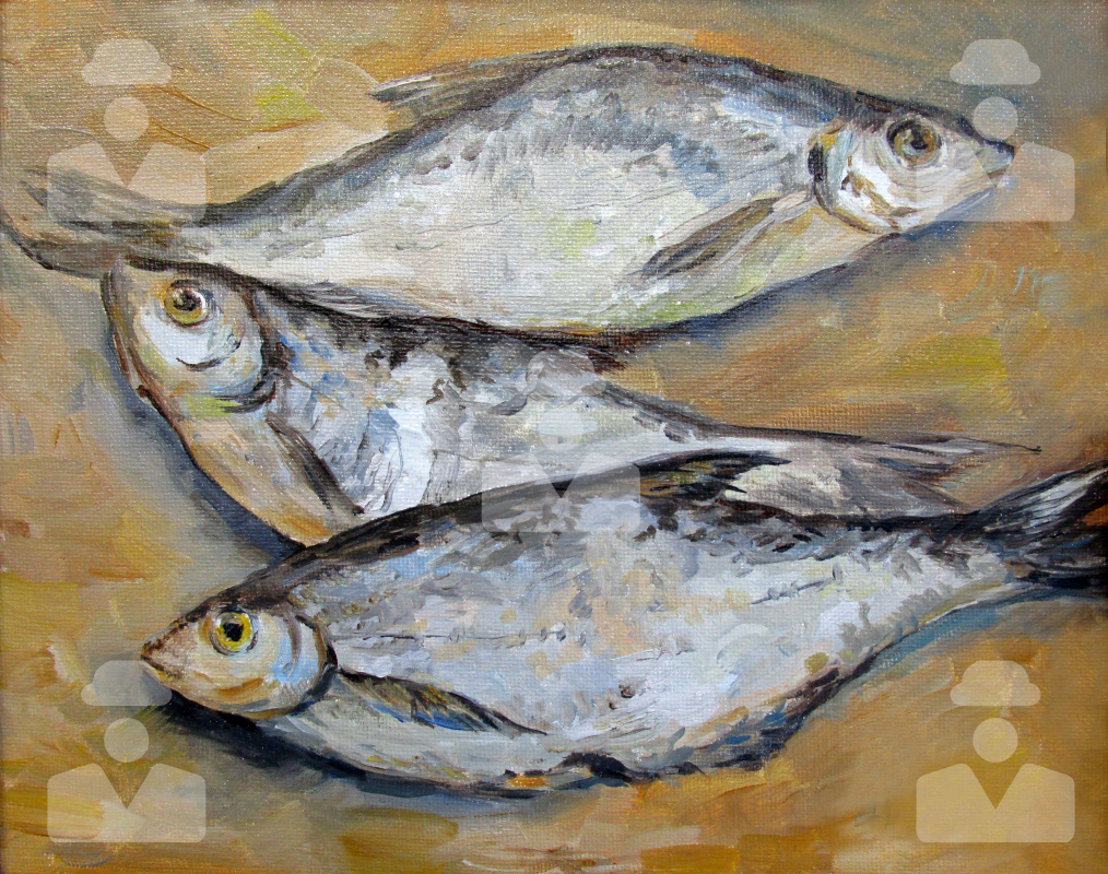 Aleksandra Serova. Still Life with Fish