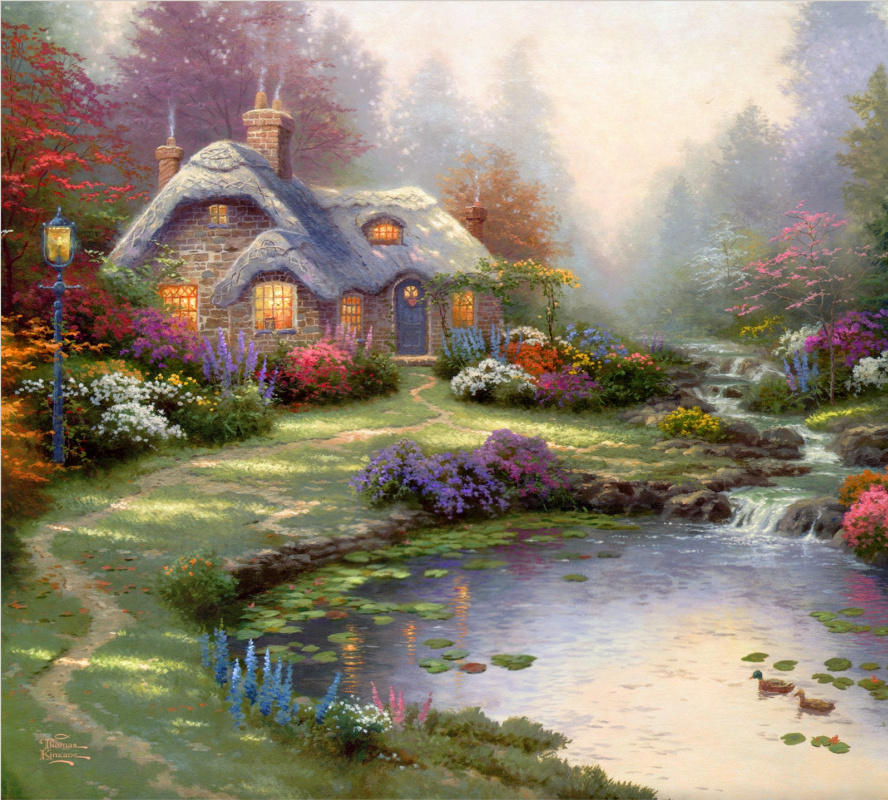 Thomas Kincaid. Cottage Everett