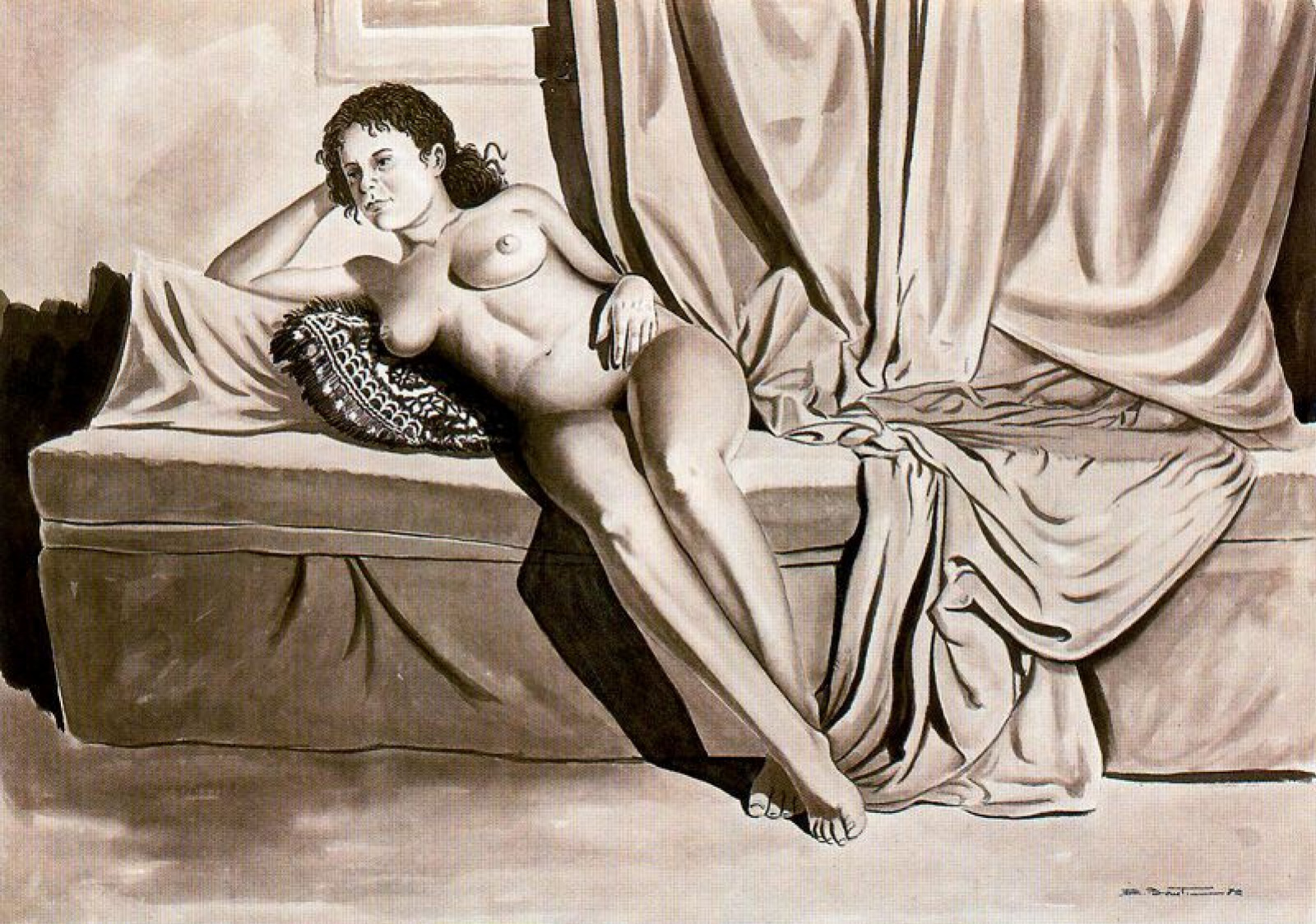 Naked girl by Emilio Bonet Casanova: History, Analysis & Facts | Arthive