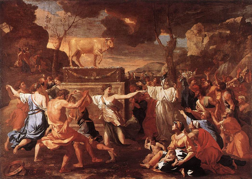 Nicolas Poussin. The worship of the Golden calf