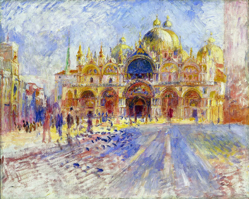 Pierre Auguste Renoir. Square. Mark's, Venice