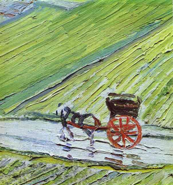 Vincent van Gogh. Landscape at Auvers after the rain (fragment)