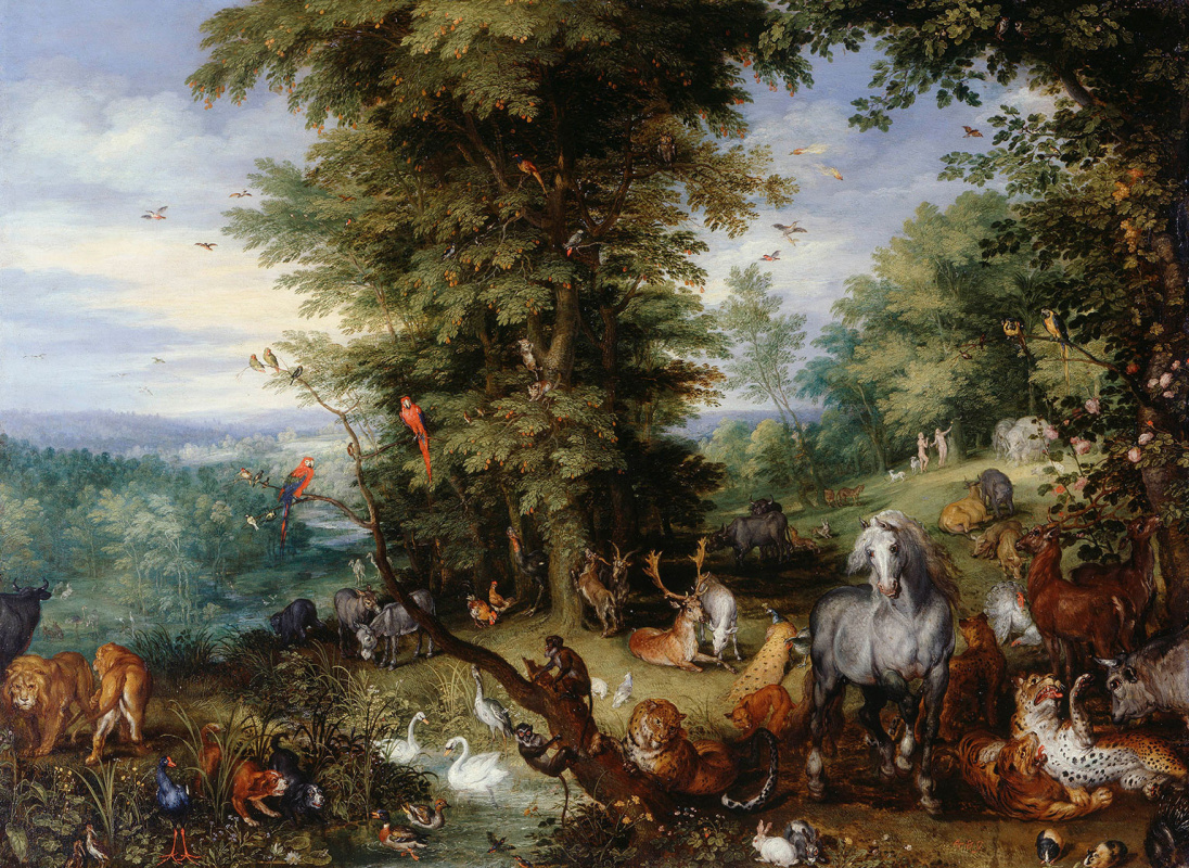 Jan Bruegel The Elder. Adam and eve in the garden of Eden