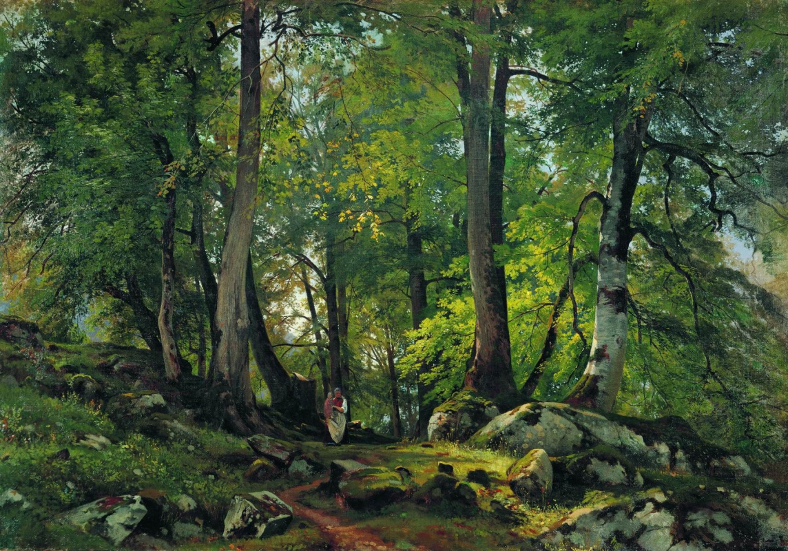 Ivan Shishkin. Beech forest in Switzerland