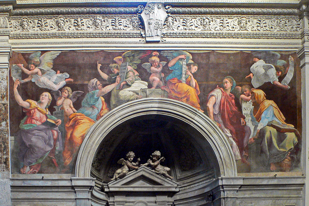 Сибиллы и Пророки. Фреска церкви Санта-Мария делла Паче, Рим. Фрагмент: Сибиллы