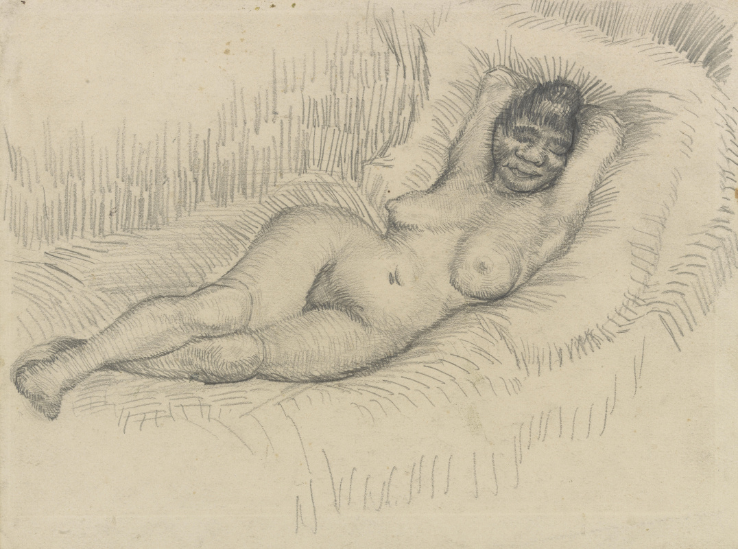 Vincent van Gogh. Reclining Nude. Sketch