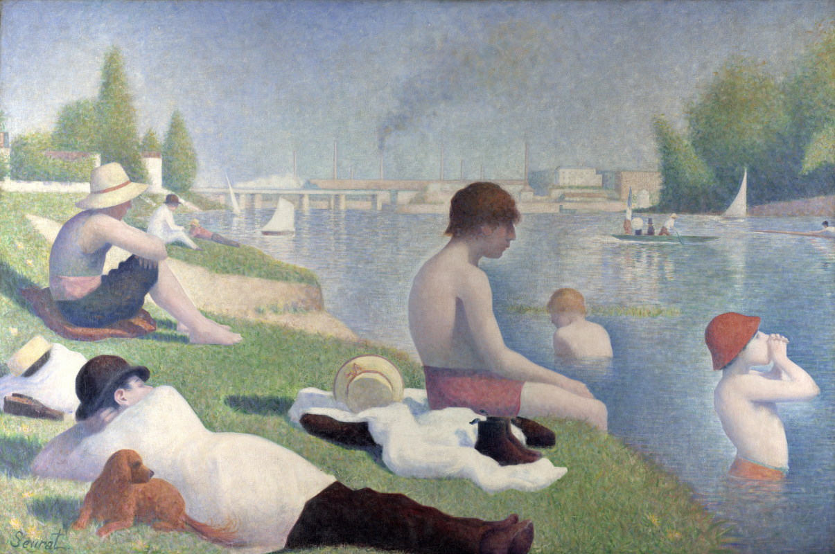 Georges Seurat. Bathing at Asnières